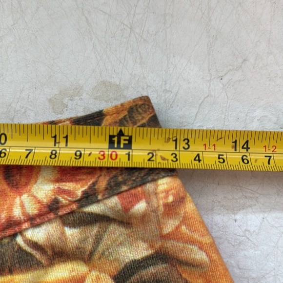 Vintage Mid-1990s Moschino Orange Floral Jeans. Size 29. - Picture 13 of 16